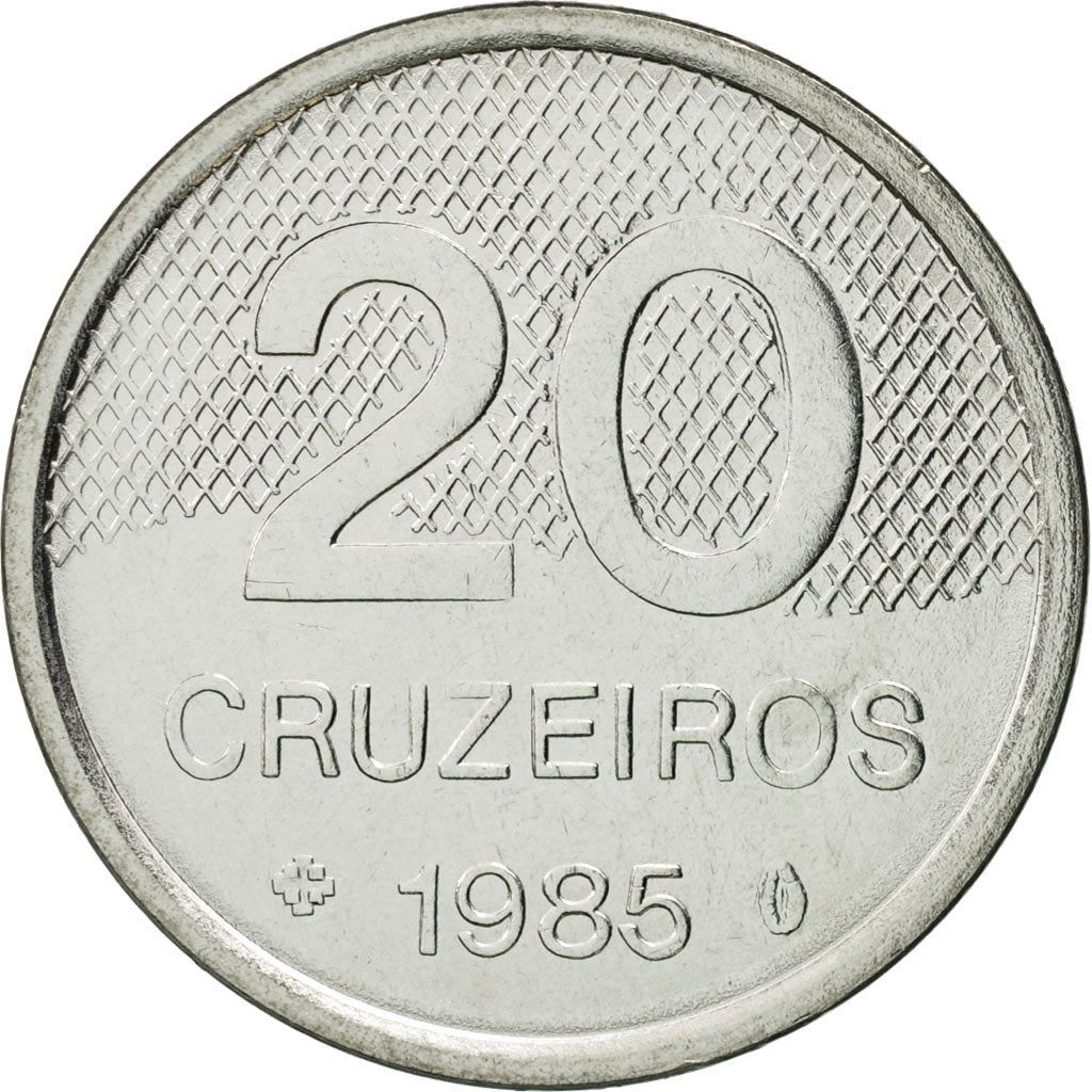 Brazil | 20 Cruzeiros Coin | Church of Saint Francis | Km:593 | 1985 - 1986