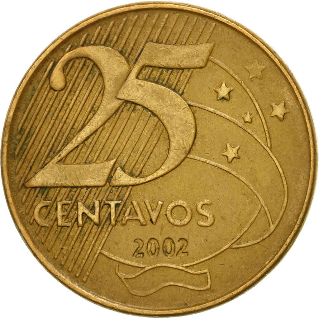 Brazil | 25 Centavos Coin | Deodoro da Fonseca | Km:650 | 1998 - 2024