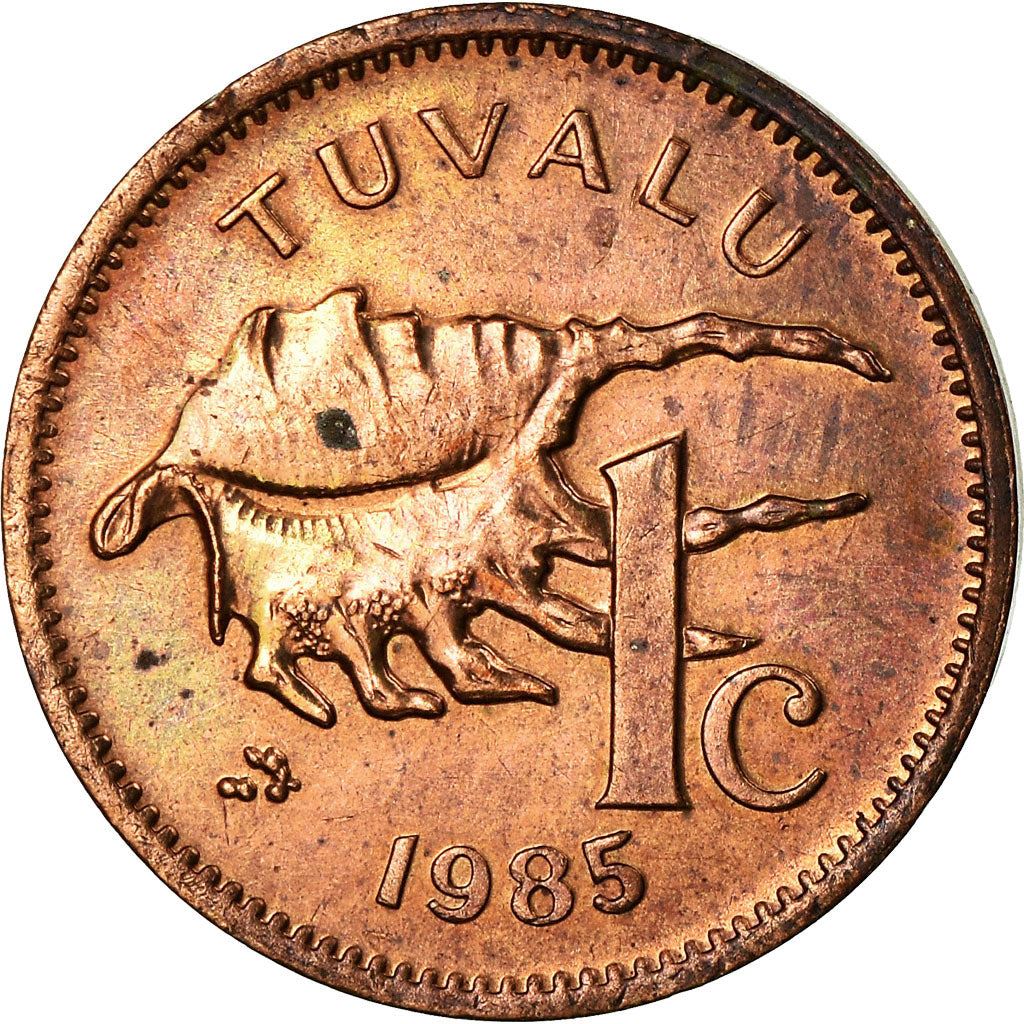 Tuvalu | 1 Cent Coin | Lambis shell | Km:1 | 1976 - 1985