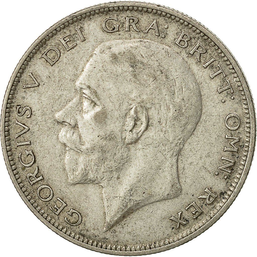 United Kingdom | 1/2 Crown Coin | George V | KM:835 | 1927 - 1936