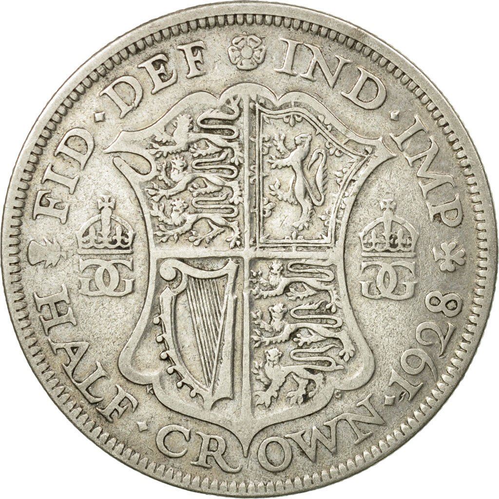 United Kingdom | 1/2 Crown Coin | George V | KM:835 | 1927 - 1936