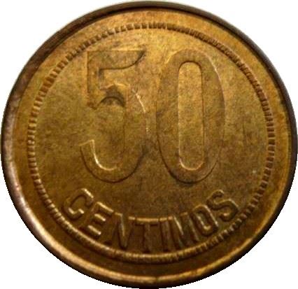 Spain Spanish 50 Centimos Coin | II Republic | Lady Hispania | KM754 | 1937