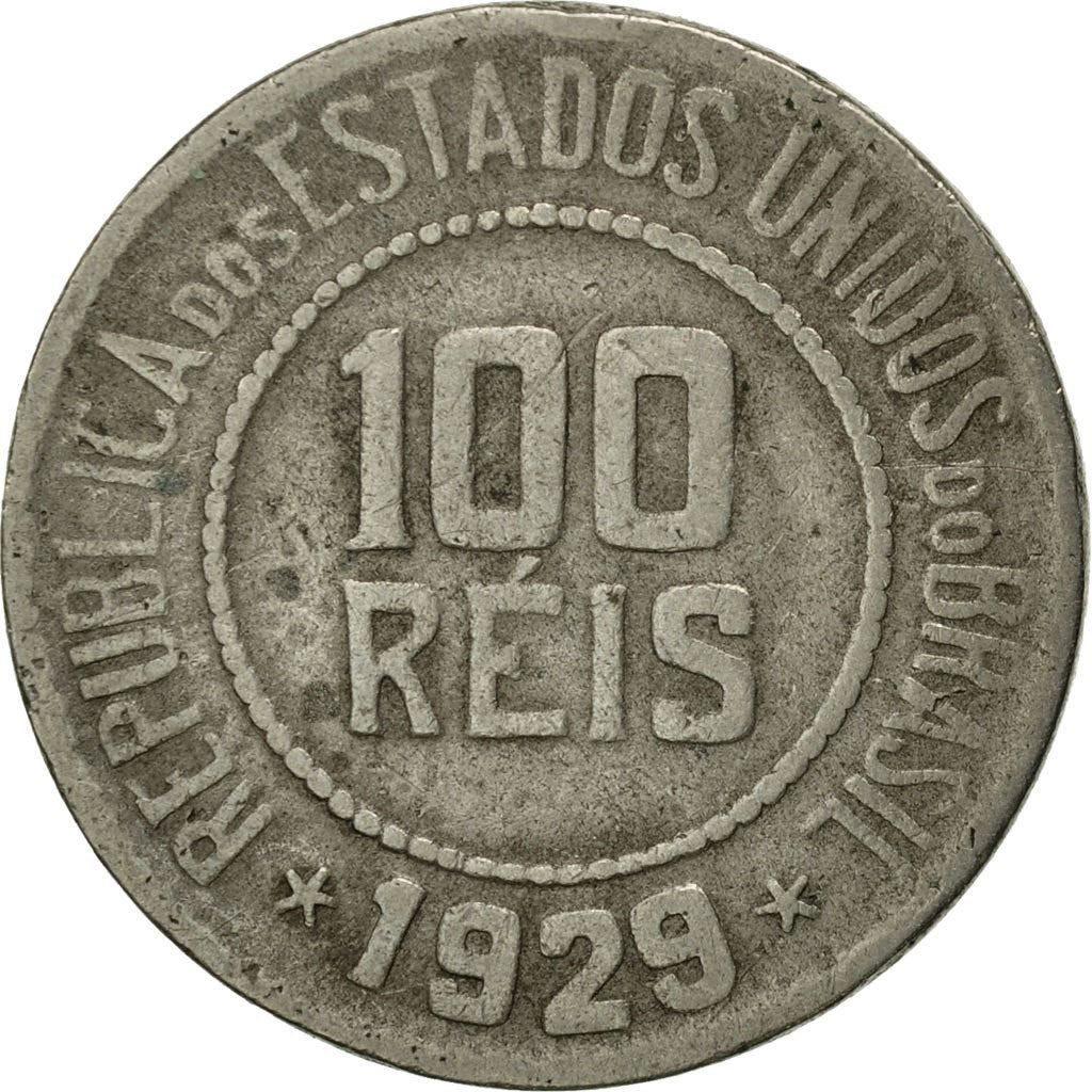 Brazil | 100 Reis Coin | Stars | Km:518 | 1918 - 1935