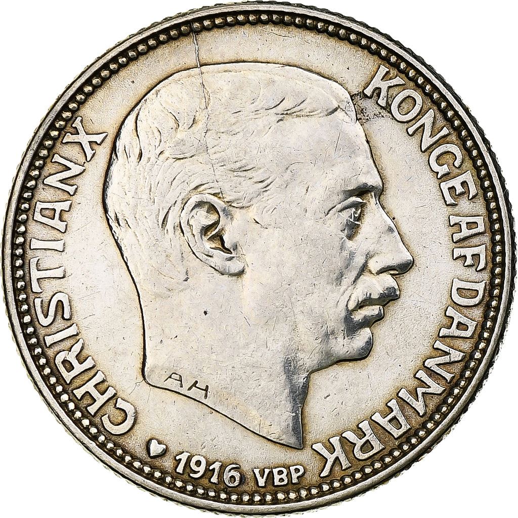 Denmark | 1 Krone Coin | Christian X | Km:819 | 1915 - 1916