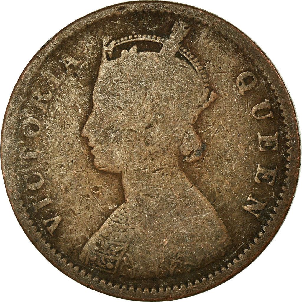 India - British | 1/4 Anna Coin | Queen Victoria | Km:467 | 1862 - 1876