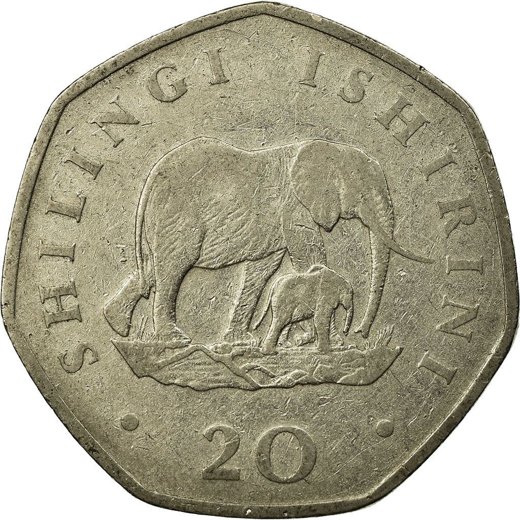 Tanzania | 20 Shilingi Coin | Ali Hassan Mwinyi | KM:27.1 | 1990 - 1991