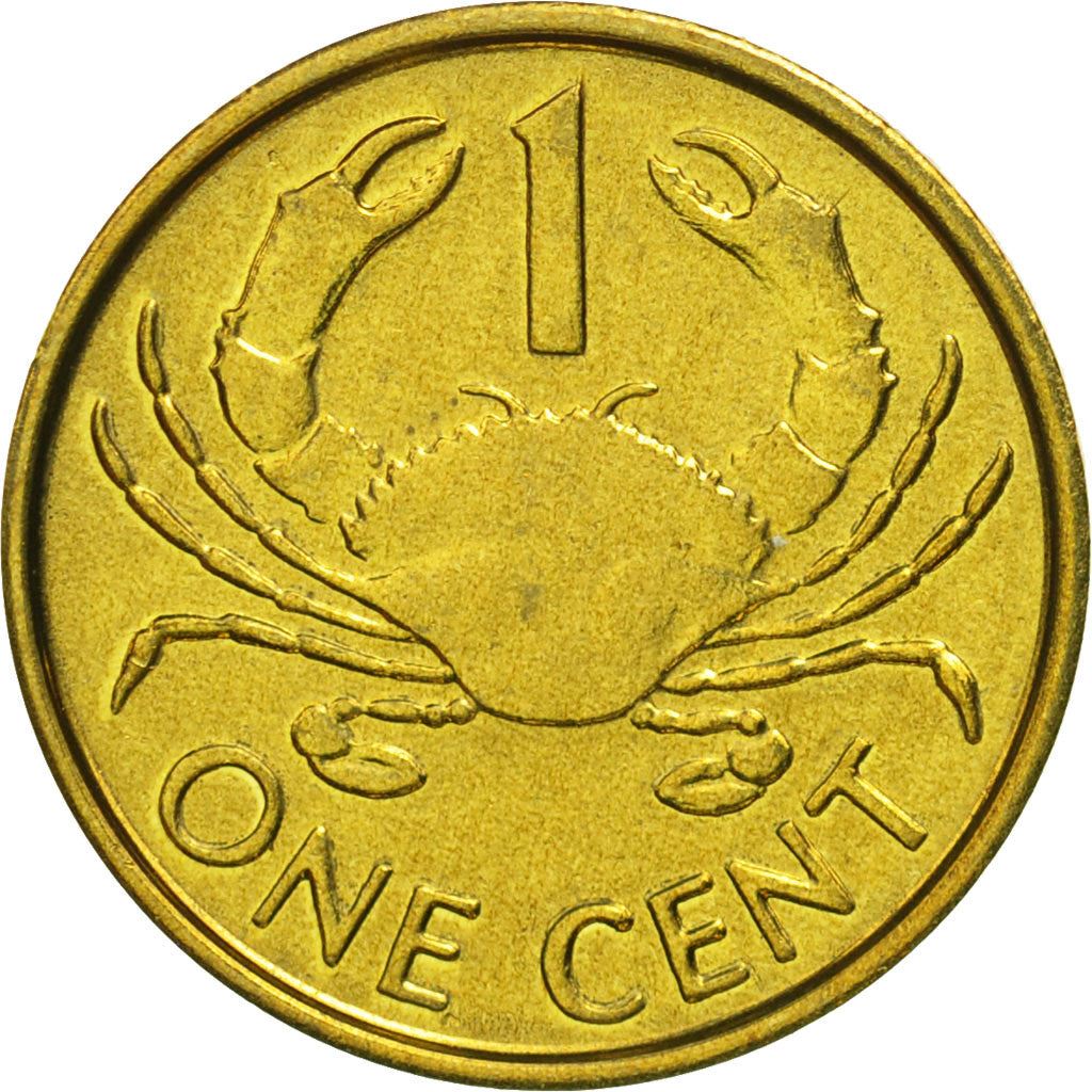 Seychelles | 1 Cent Coin | Mud crab | Km:46 | 1982 - 2004
