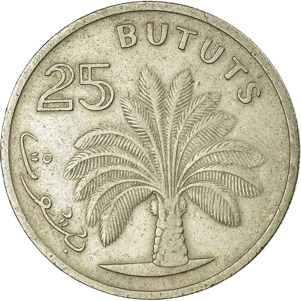 The Gambia | 25 Bututs Coin | Oil palm | Km:11 | 1971