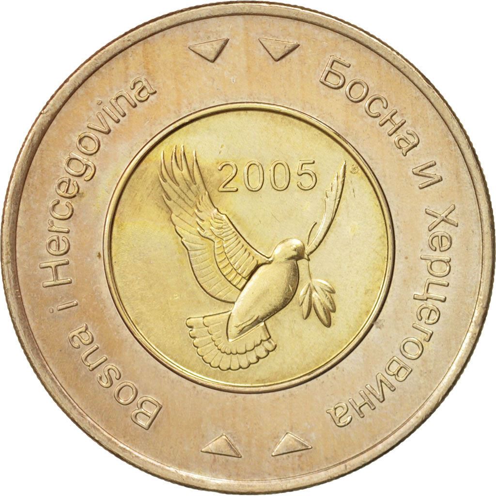 Bosnia and Herzegovina | 5 Konvertibilnih Maraka Coin | Dove of Peace | Km:120 | 2005 - 2022