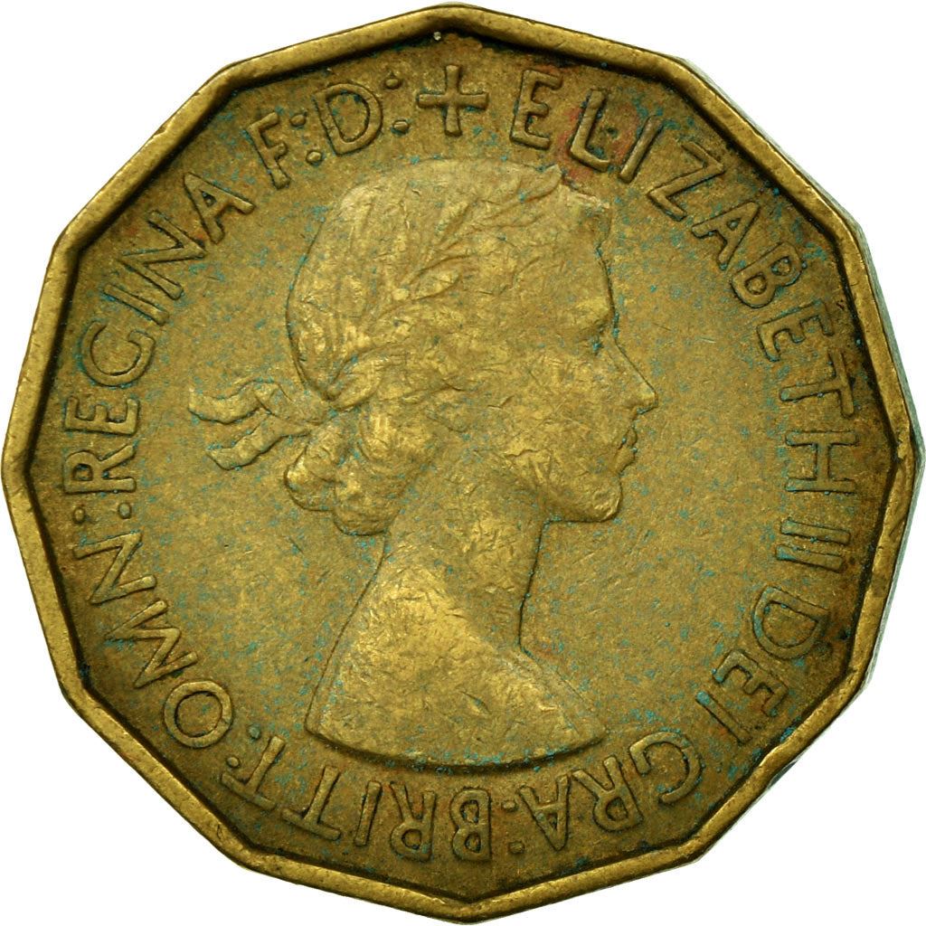 United Kingdom | 3 Pence Coin | Elizabeth II | Km:886 | 1953