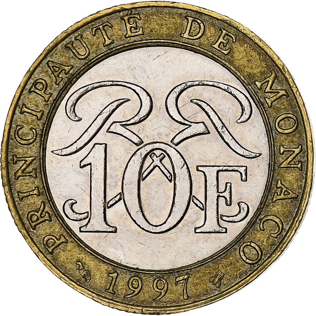 Monaco | 10 Francs Coin | Rainier III | Km:163 | 1989 - 2000