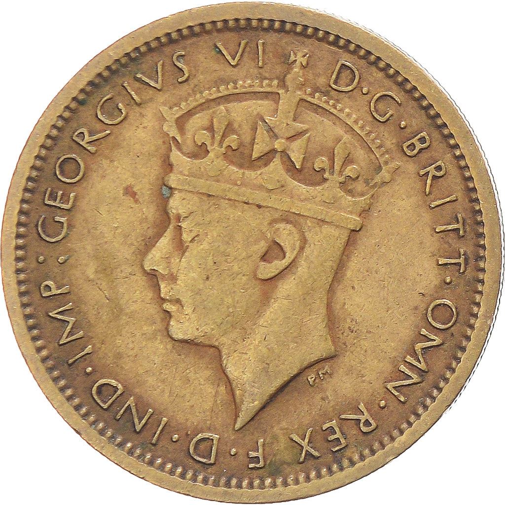 British West Africa | 6 Pence Coin | Wreath | George VI | Km:22 | 1938 - 1947