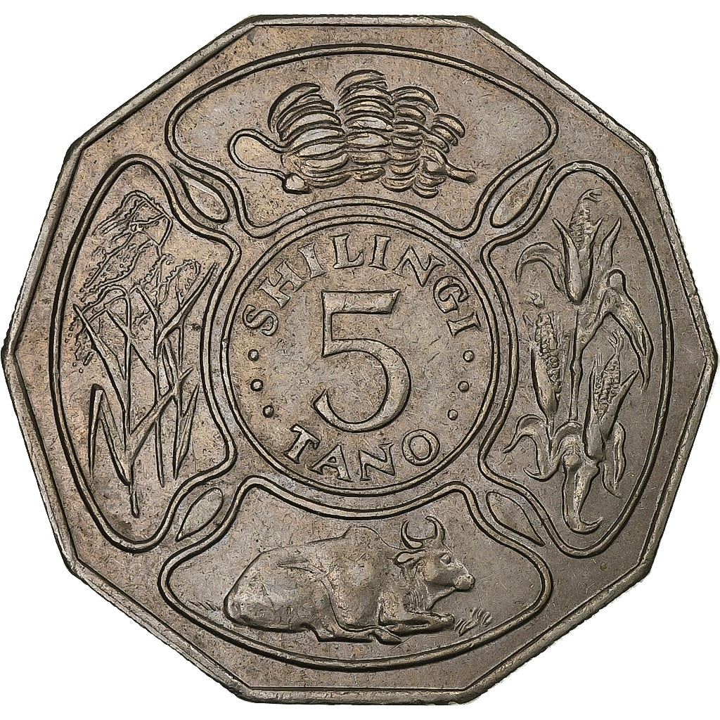 Tanzania | 5 Shilingi Coin | FAO | Km:6 | 1972 - 1980