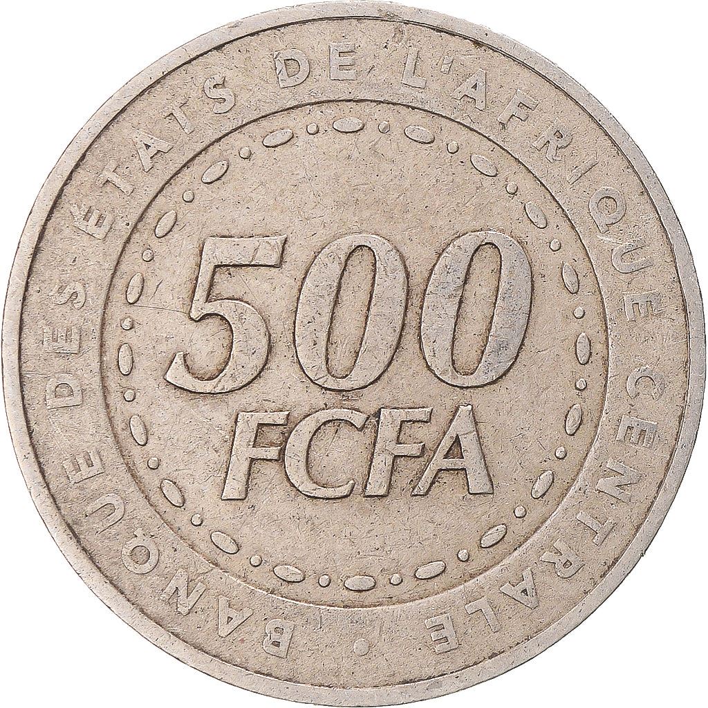 Central African States | 500 Francs Cfa Coin | Plants | Km:22 | 2006