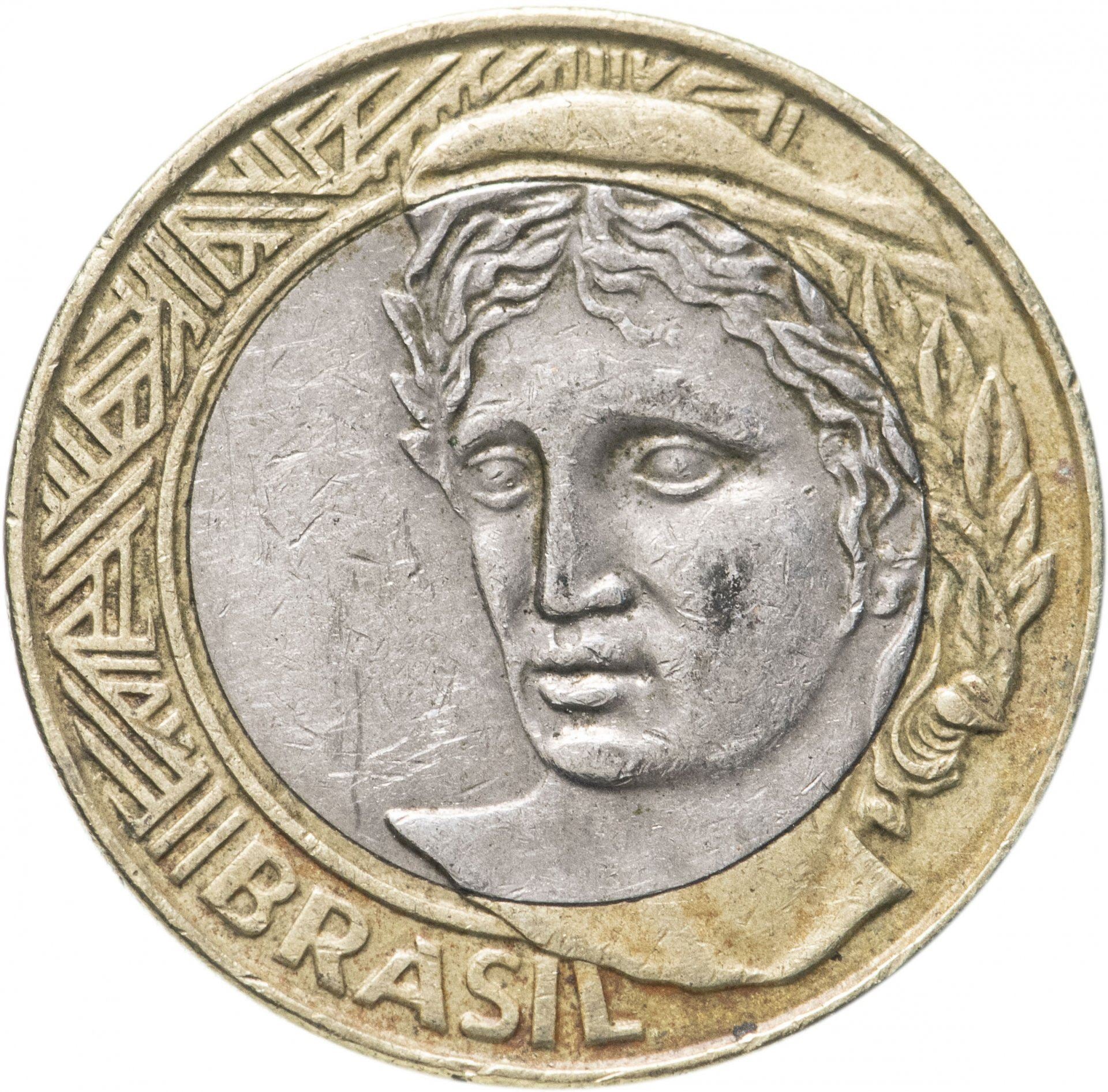 Brazil | 1 Real Coin | Symbolic effigy | KM:652 | 1998 - 1999