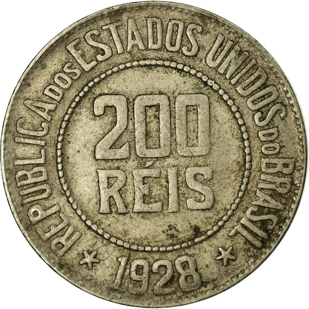 Brazil | 200 Reis Coin | Stars | Km:519 | 1918 - 1935