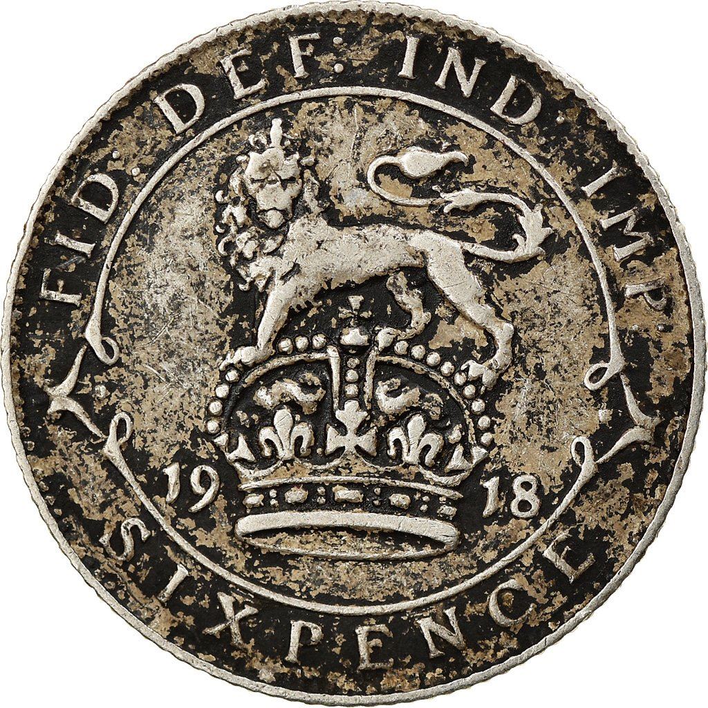 United Kingdom | 6 Pence Coin | George V | Km:815 | 1911 - 1920
