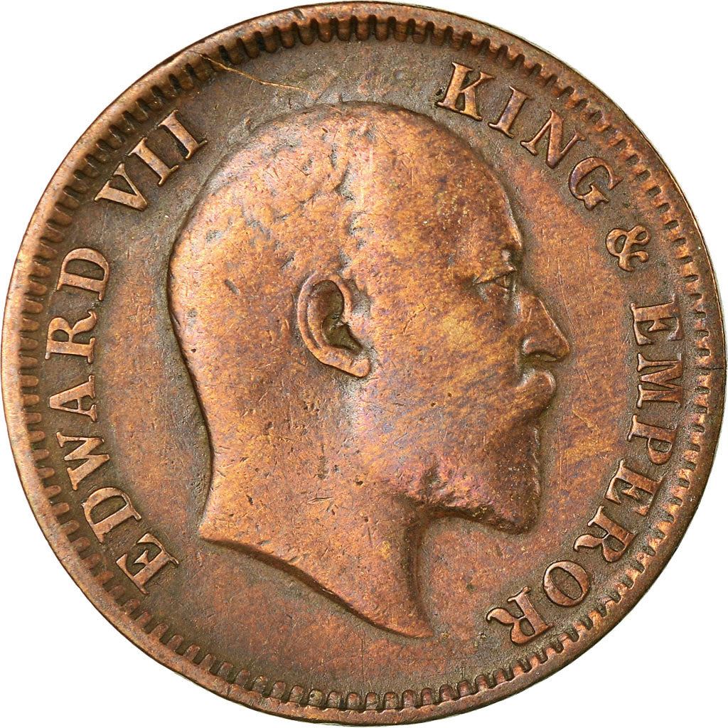India - British | 1/4 Anna Coin | King Edward VII | Km:502 | 1906 - 1910