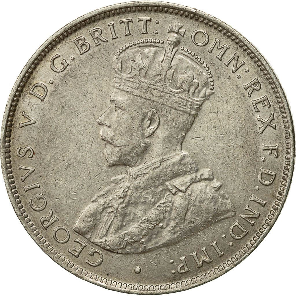 British West Africa | 2 Shillings Coin | Palm Tree | George V | Km:13 | 1913 - 1920
