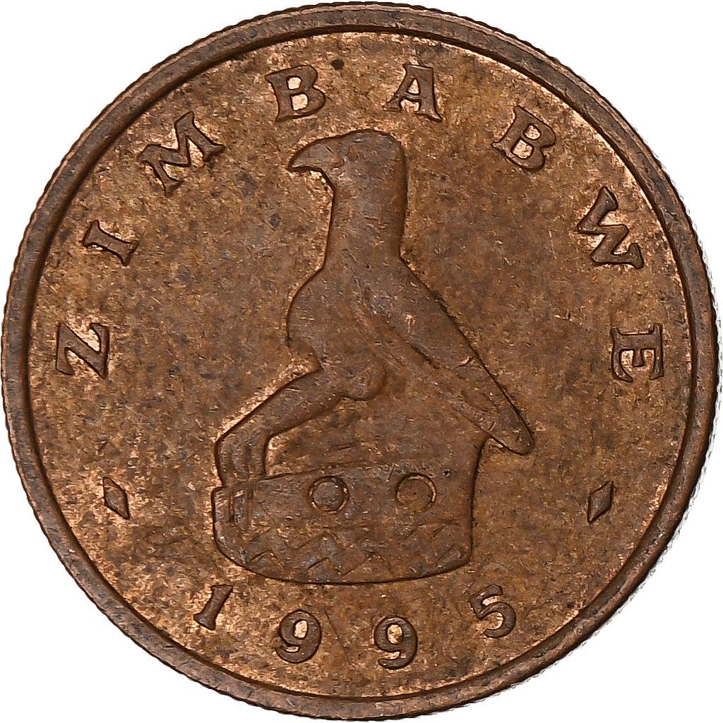 Zimbabwe | 1 Cent Coin | Great Zimbabwe Bird | Km:1A | 1989 - 1999