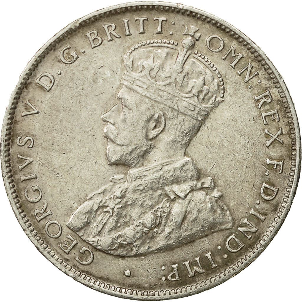 British West Africa | 2 Shillings Coin | Palm Tree | George V | Km:13 | 1913 - 1920