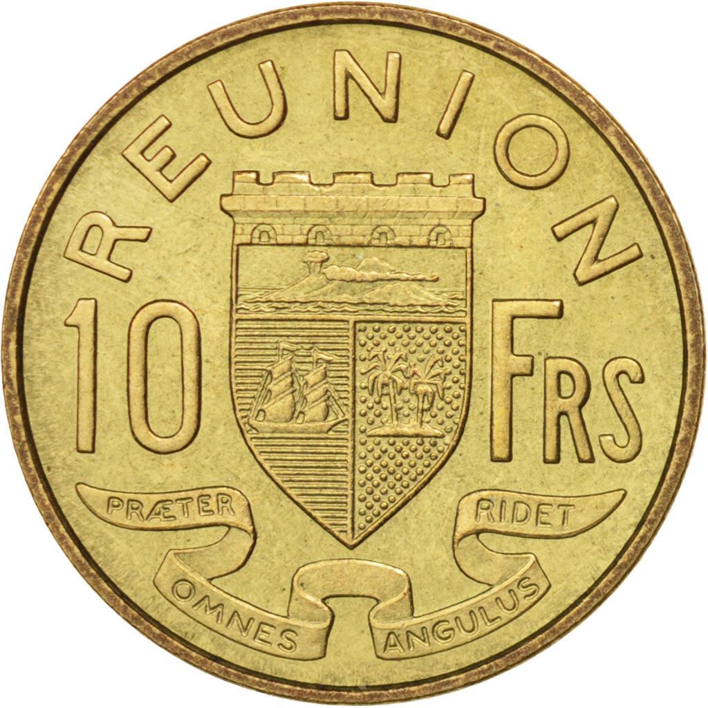 Reunion | 10 Francs Coin | Crowned shield | Km:10 | 1955 - 1964