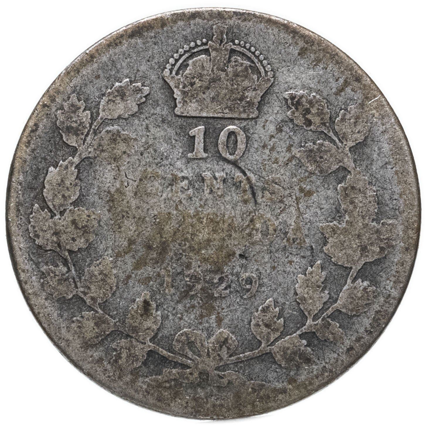 Canada 10 Cents Coin | King George V | KM23a | 1920 - 1936