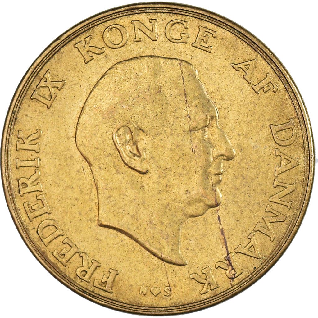 Denmark | 1 Krone Coin | Frederik IX | Km:837 | 1947 - 1960