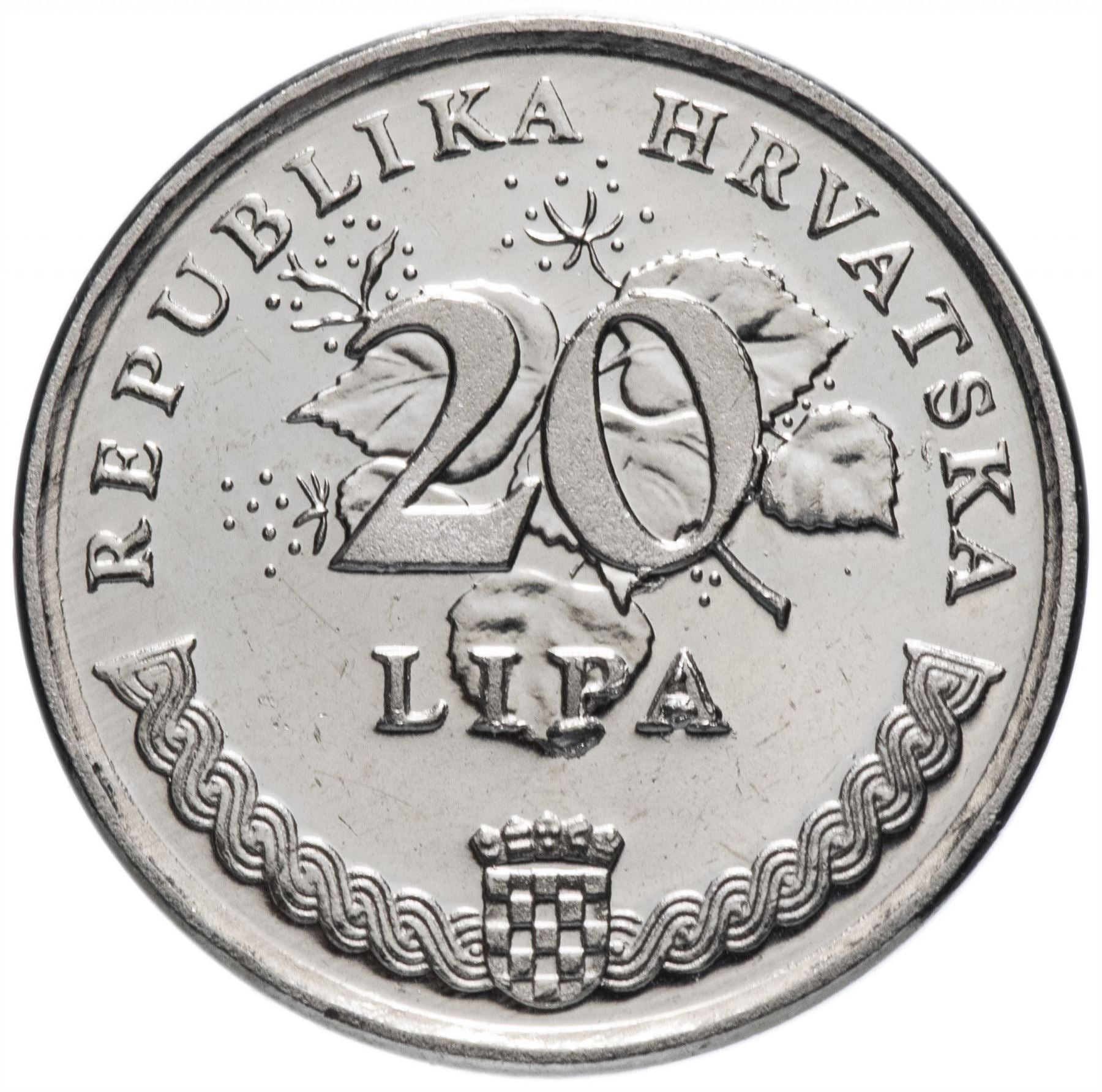 Kroatië | 20 Lipa Munt | FAO | Olvie Tak | KM18 | 1995