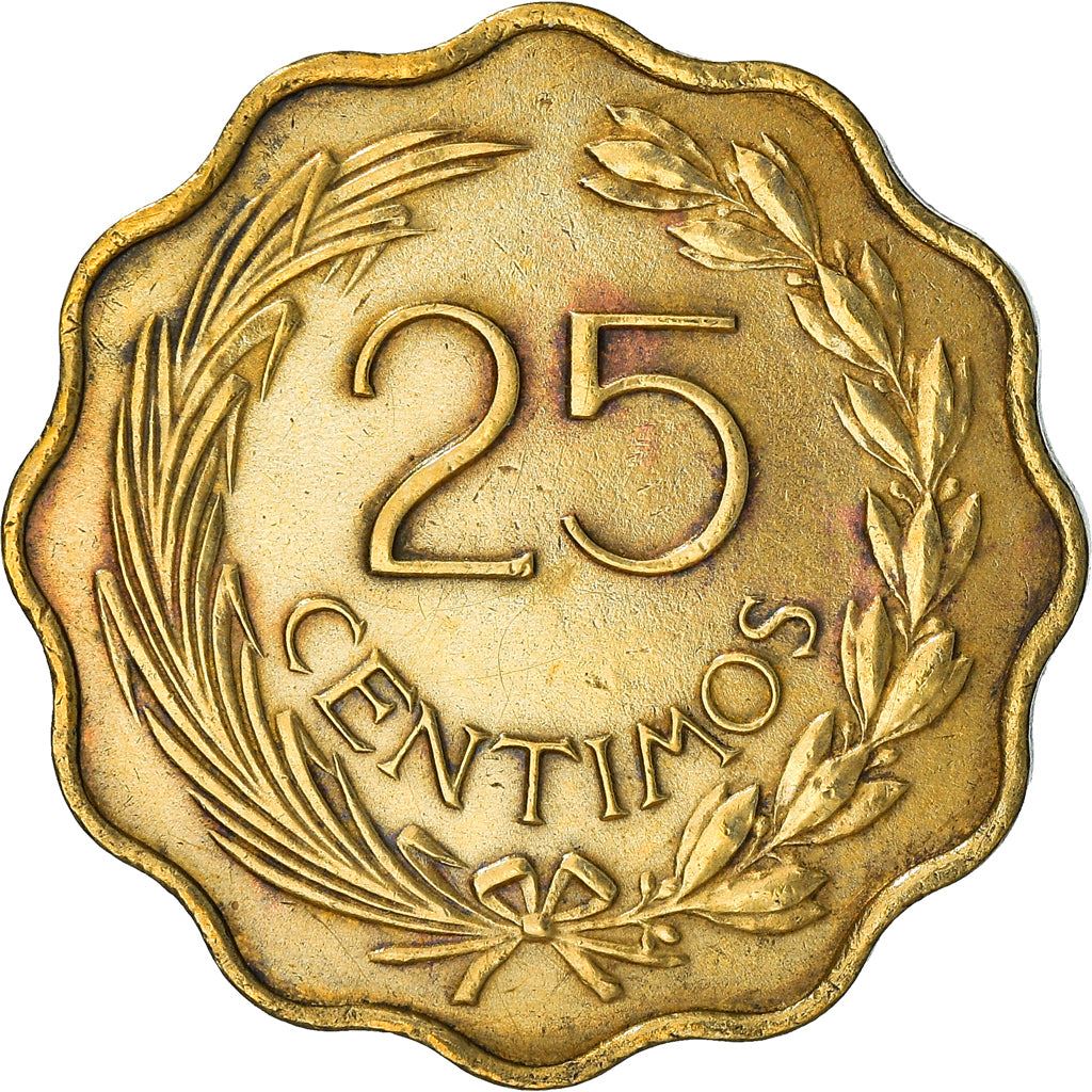 Paraguay | 25 Centimos Coin | Sello de Hacienda | Km:27 | 1953