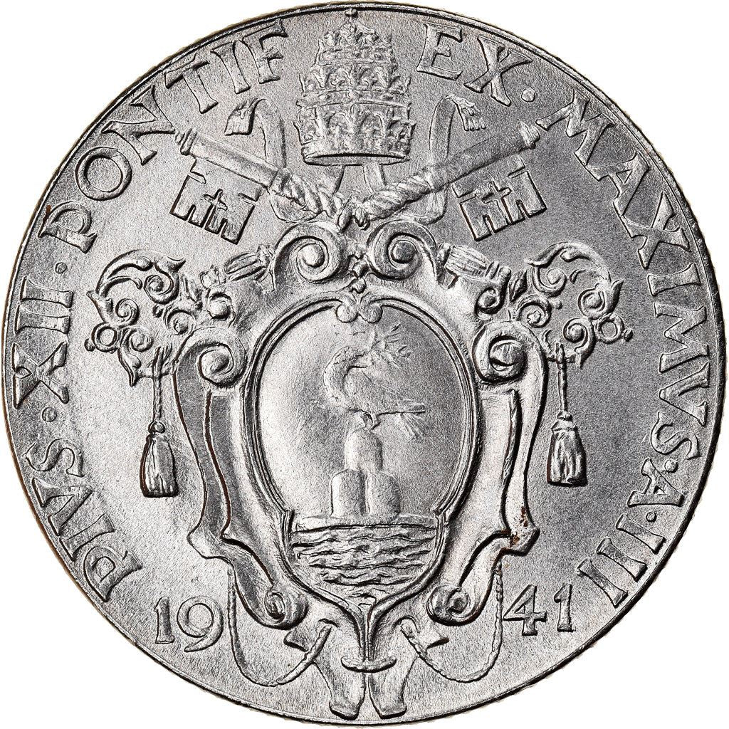 Vatican City | 1 Lira Coin | Virgin Mary | Km:26A | 1940 - 1941