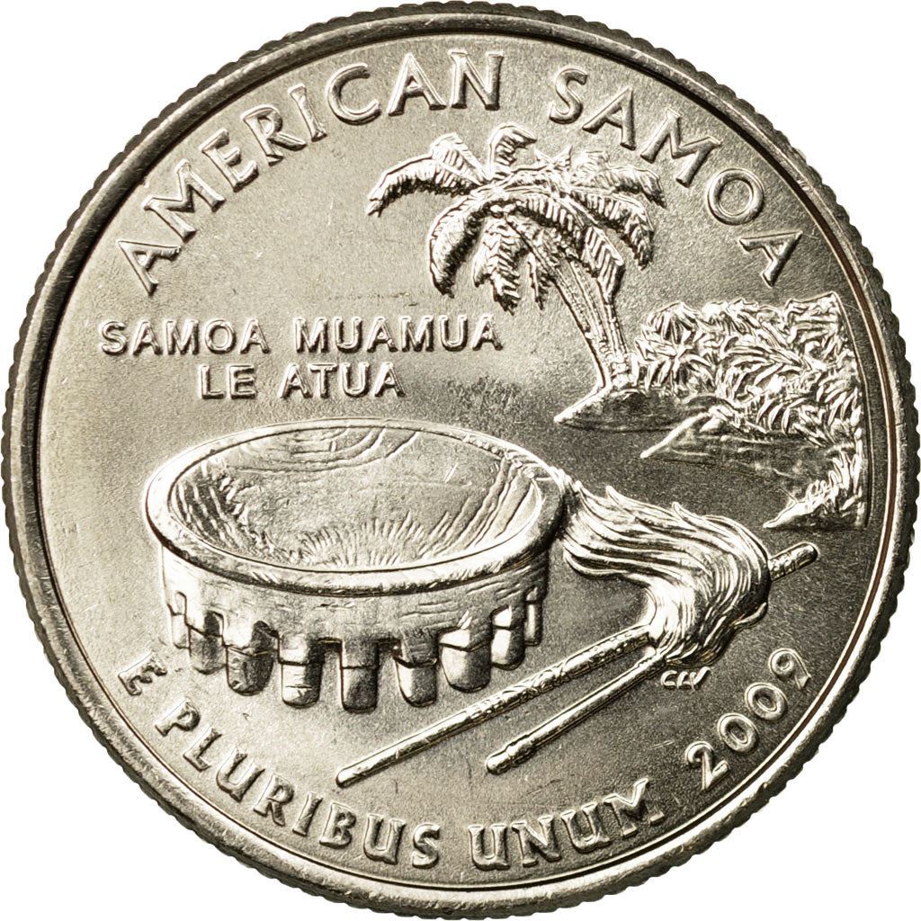 United States | 1/4 Dollar Coin | American Samoa | Km:448 | 2009