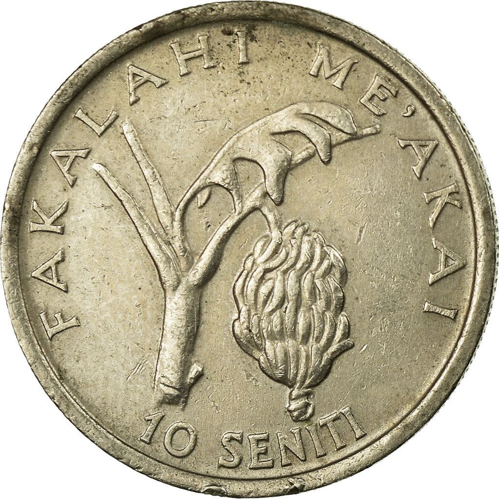 Tonga | 10 Seniti Coin | King Tupou IV | Banana | FAO | Km:69 | 1981 - 1996