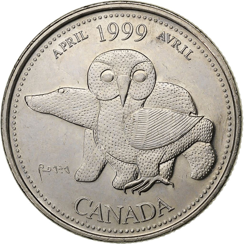 Canada | 25 Cents Coin | Our Northern Heritage | Nickel | KM:345 | 1999