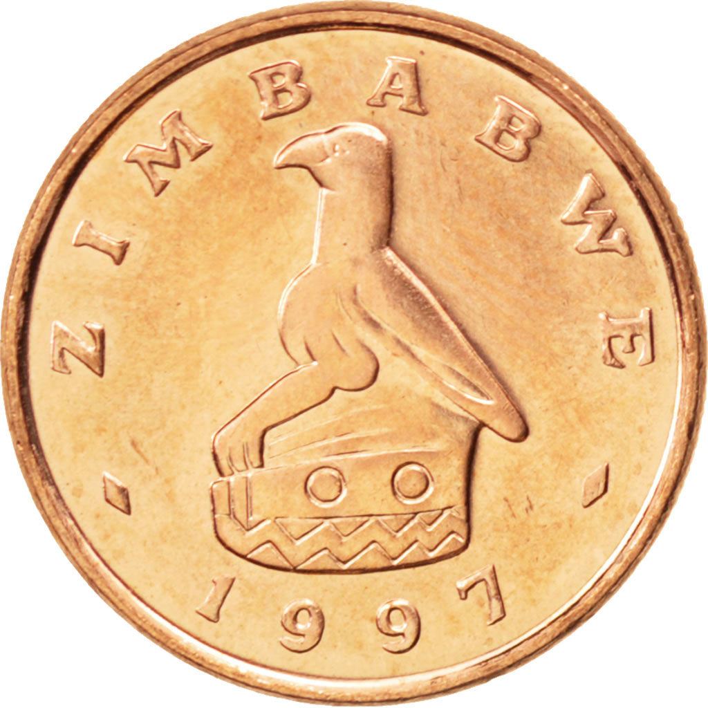 Zimbabwe | 1 Cent Coin | Great Zimbabwe Bird | Km:1A | 1989 - 1999