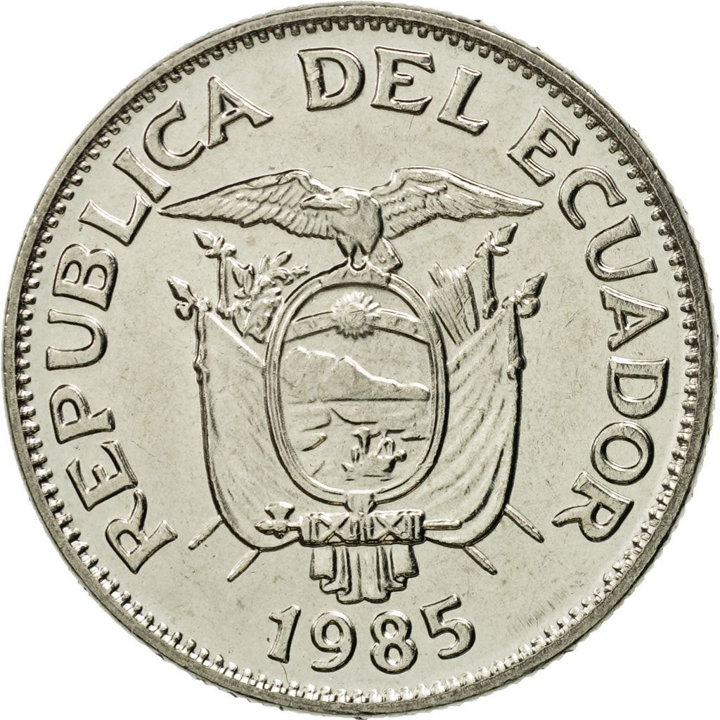 Ecuador | 50 Centavos Coin | Nickel plated steel | KM:87 | 1985