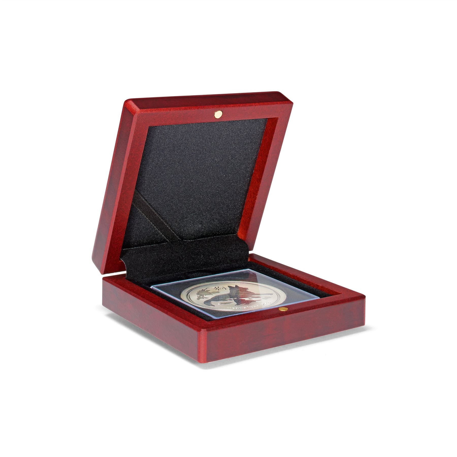 VOLTERRA Small Coin Box | Box for Presenting Coins in Square or Slab Capsules | 1 to 6 Compartments