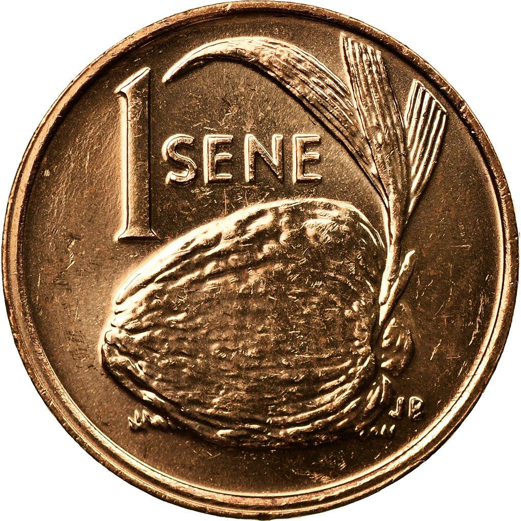 Samoa | 1 Sene Coin | Malietoa Tanumafili II | Coconut | Km:12 | 1974 - 1996