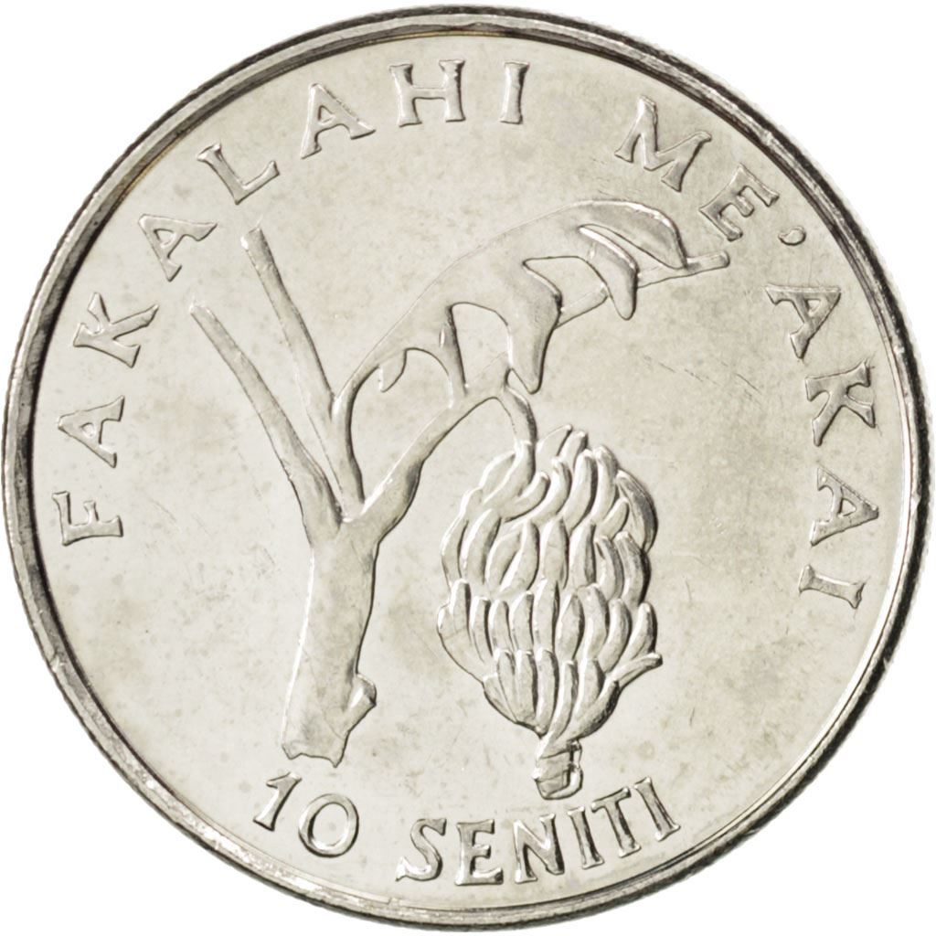 Tonga | 10 Seniti Coin | King Tupou IV | Banana | FAO | Km:69A | 2002 - 2012