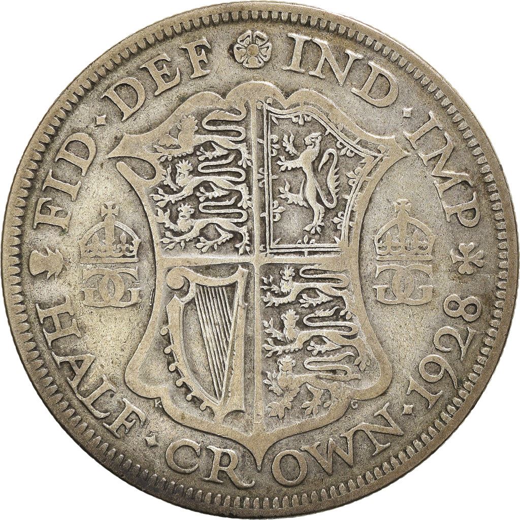 United Kingdom | 1/2 Crown Coin | George V | KM:835 | 1927 - 1936