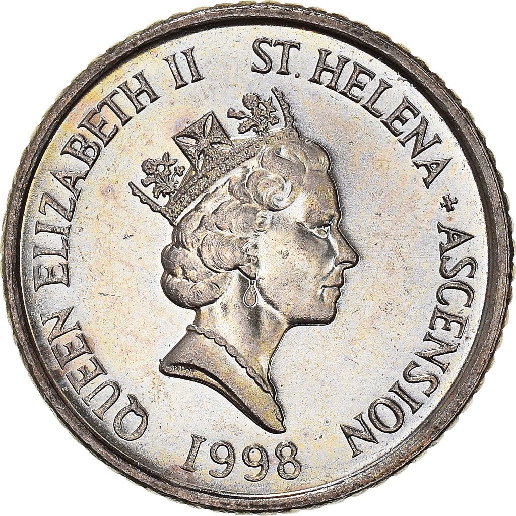 Sant'Elena e Ascensione | Moneta da 5 Pence | Elisabetta II | Tartaruga Gigante | Km:22 | 1998 - 2006