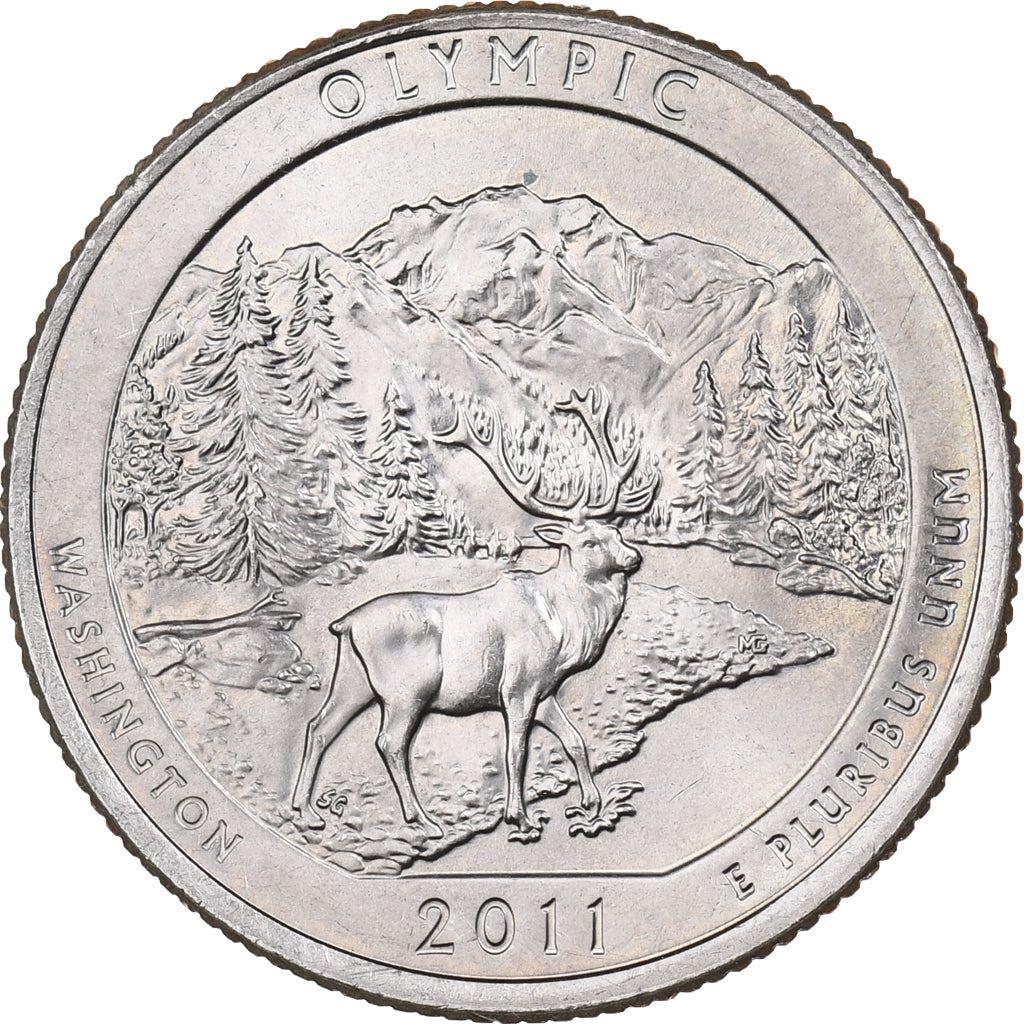 USA | 1/4 Dollar Mønt | Olympic National Park | Km:496 | 2011