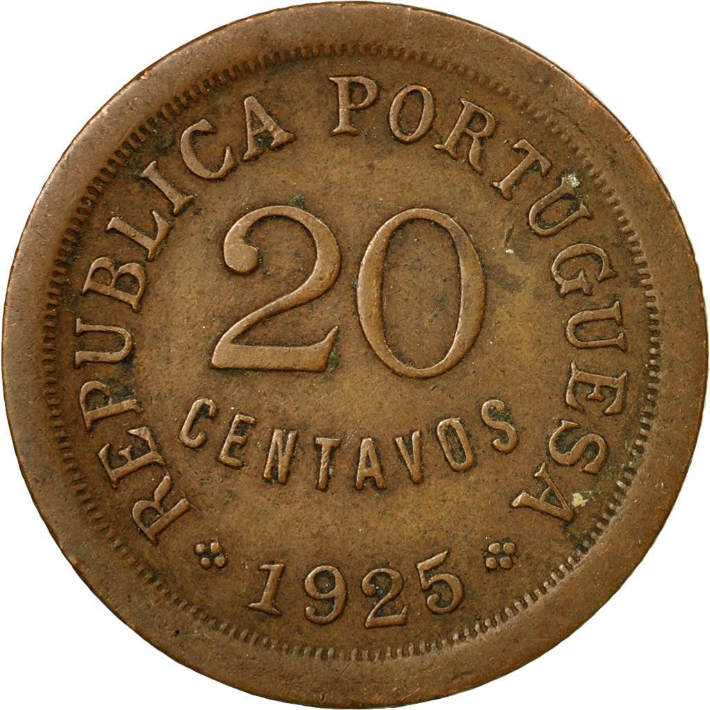 Portogallo | Moneta da 20 centavos | Bronzo | Km:574 | 1924 - 1925