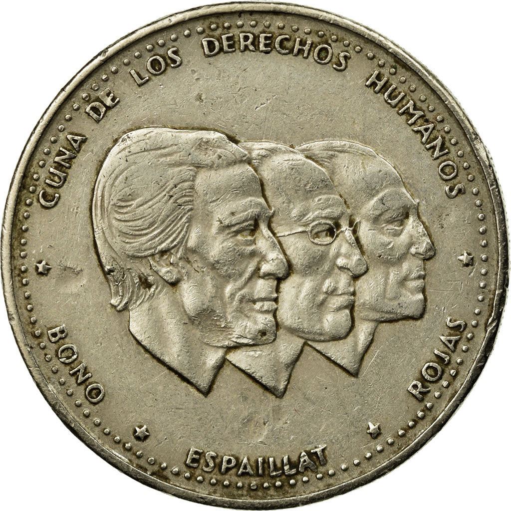 Dominican Republic 1/2 Peso Coin | Benigno Filomeno de Rojas | Ulises Francisco Espaillat | Pedro Francisco Bono | KM62 | 1983 - 1987