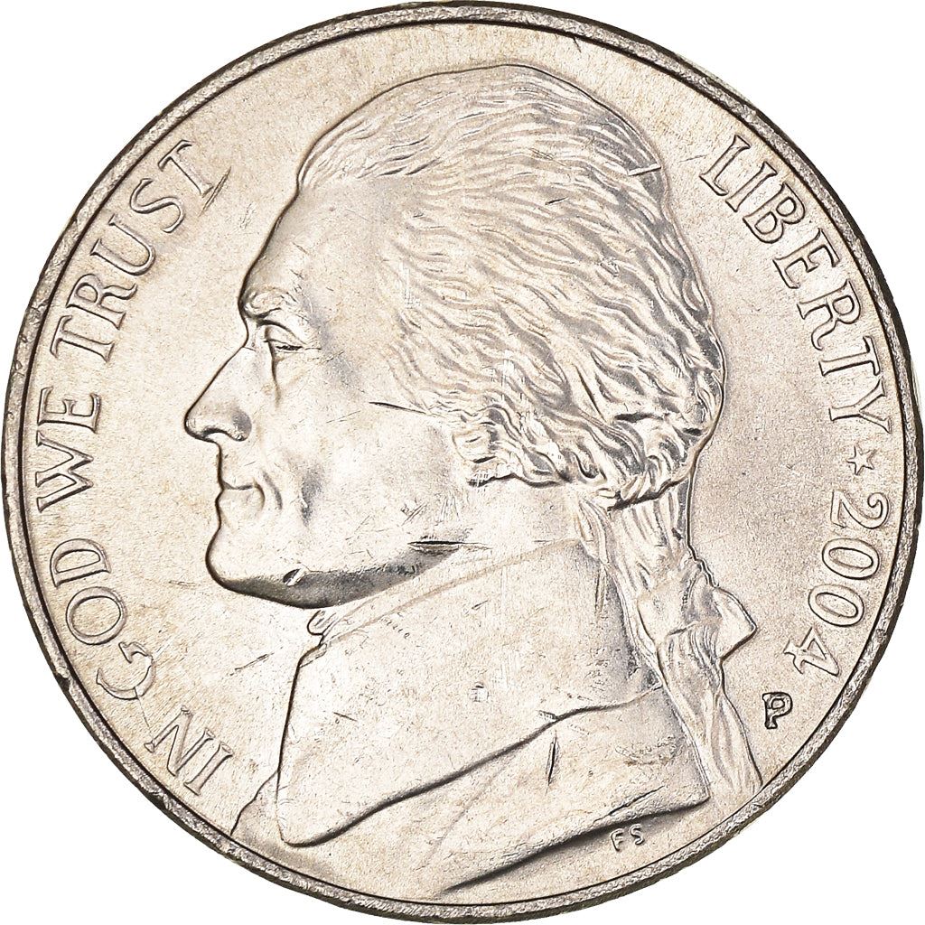 United States | 5 Cents Coin | Jefferson Nickel | Boat | Lewis and Clark | KM361 | 2004