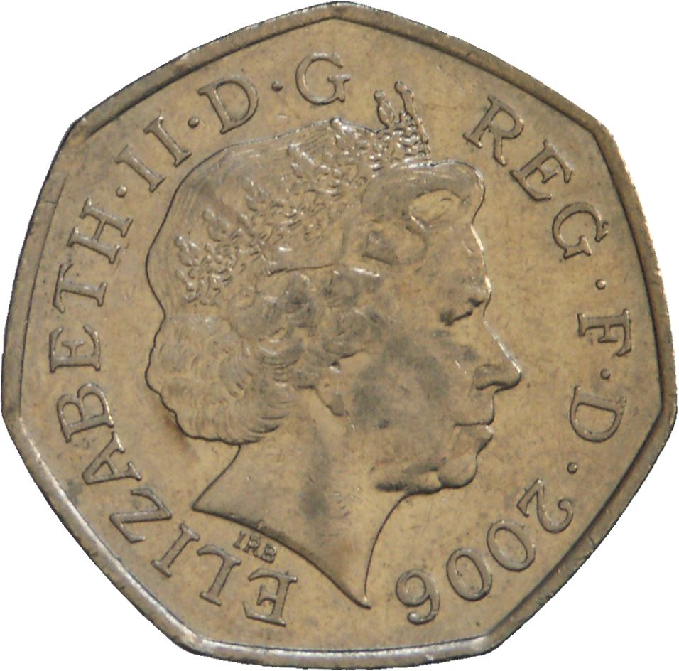 United Kingdom | 50 Pence Coin | Victoria Cross | KM:1057 | 2006 - 2009
