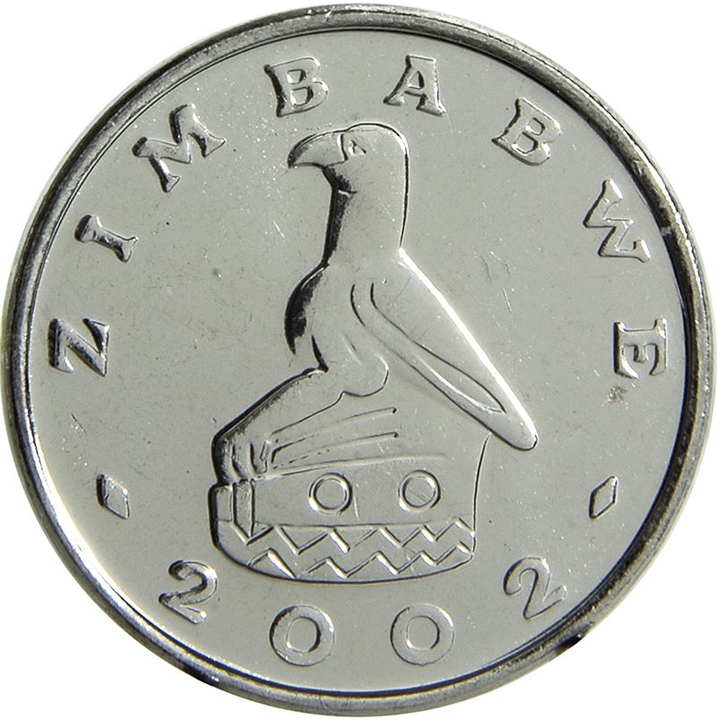 Zimbabwe 10 Cents Coin | Bateleur Eagle | Baobab Tree | KM3a | 2001 - 2003