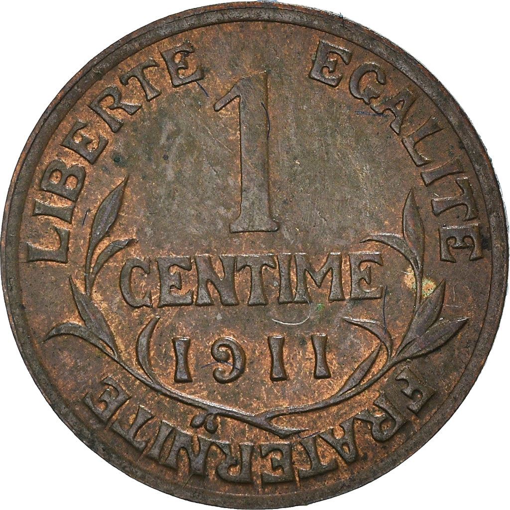 French 1 Centime Coin | Third Republic | KM840 | France | 1898 - 1920