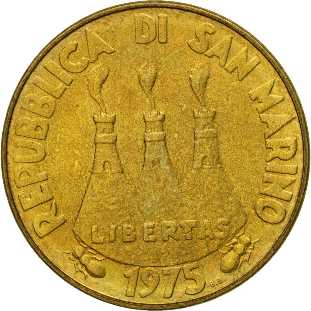 San Marino | 20 Lire Coin | FAO | Km:44 | 1975