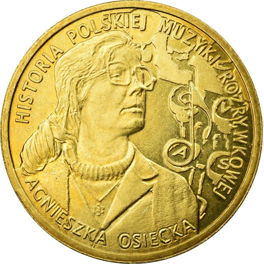 Poland | 2 Zlotys Coin | Agnieszka Osiecka | Y:883 | 2013